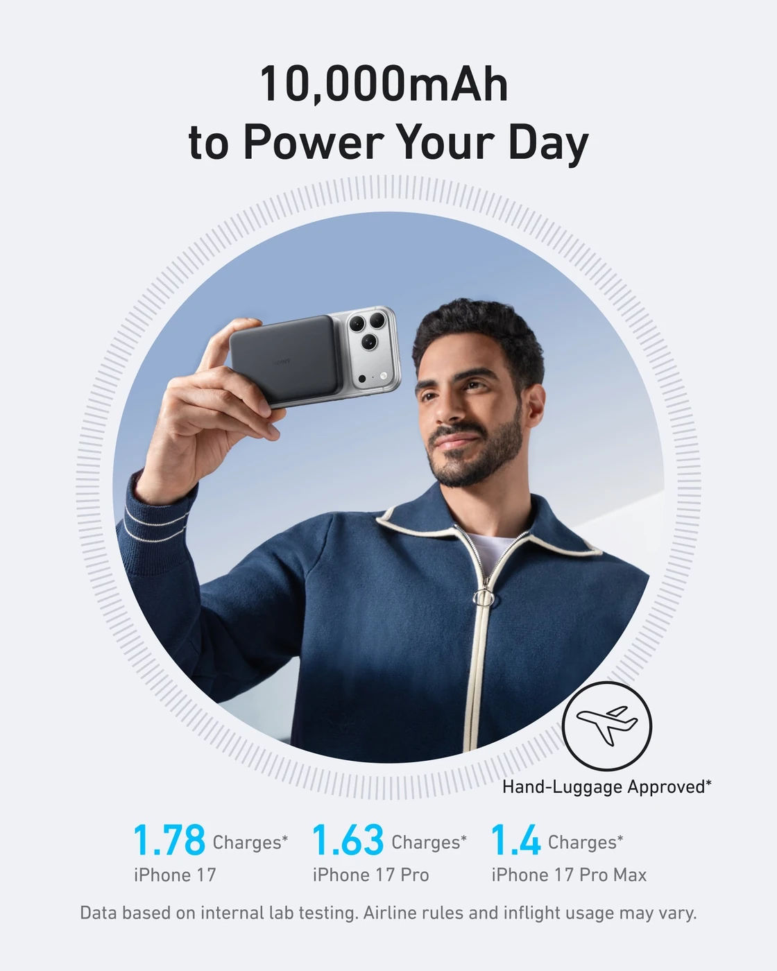 Anker MagGo Power Bank, 10,000mAh Wireless Charger, Ultra-Slim, 15W Fast Charging, image 5