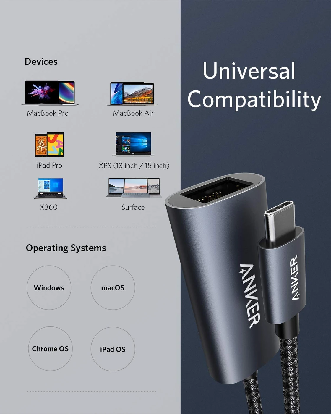 Anker PowerExpand USB-C to Gigabit Ethernet Adapter, view 4